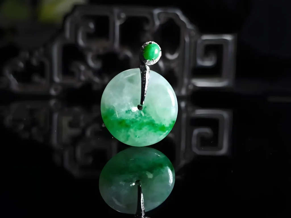 Pingan Buckle, a chinese jade jewelry